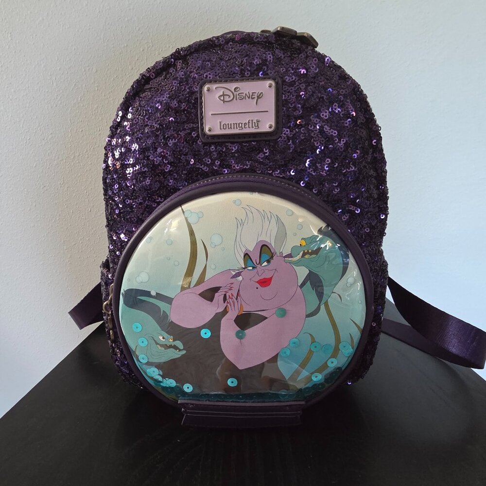 Loungefly Disney's The Little Mermaid Ursula Snow Globe Sequin Mini Backpack